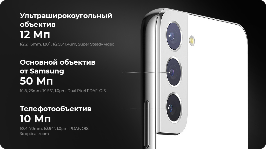 Samsung Galaxy S22 5G 8/128GB Зеленый фантом (Snapdragon 8 Gen1, Global Version)